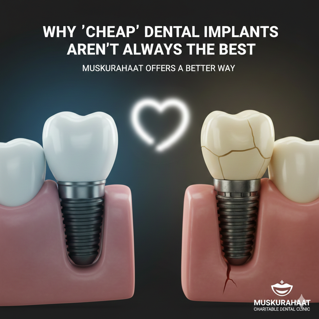 Why “Cheap” Dental Implants Aren’t Always the Best—and How Muskurahat Offers a Better Way